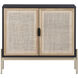 Avida 37.5 X 18.75 inch Gold / Black/Natural Sideboard, Small